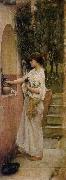 John William Waterhouse A Roman Offering oil painting